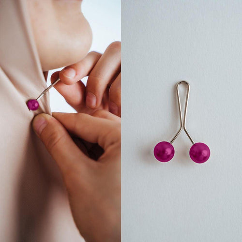 Turkish Hijab Pins Pink - Pack Of 6