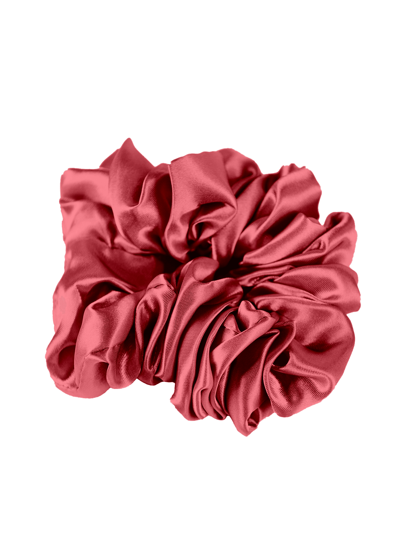 Silk Scrunchie in Hot Pink