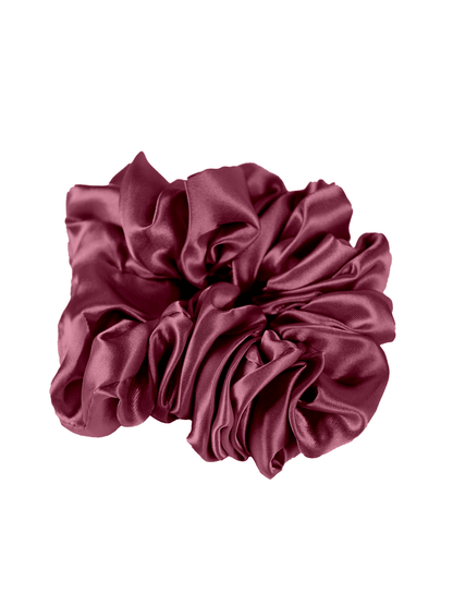 Silk Scrunchie in Plum